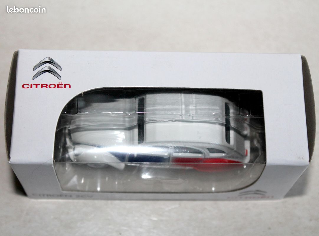 Miniature Citroën 2CV Rouge 1989 – Norev 1/64 – Métal – Neuf – Collection Minijet