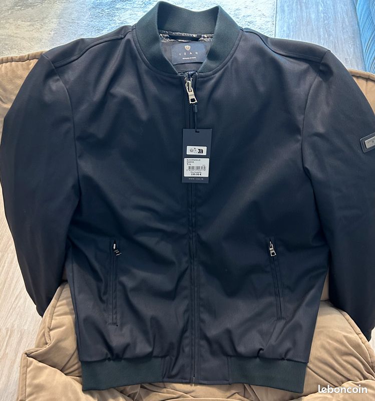 Bleu Marine Blouson Izac Bleu Navy Blue Light Jacket – IZAC