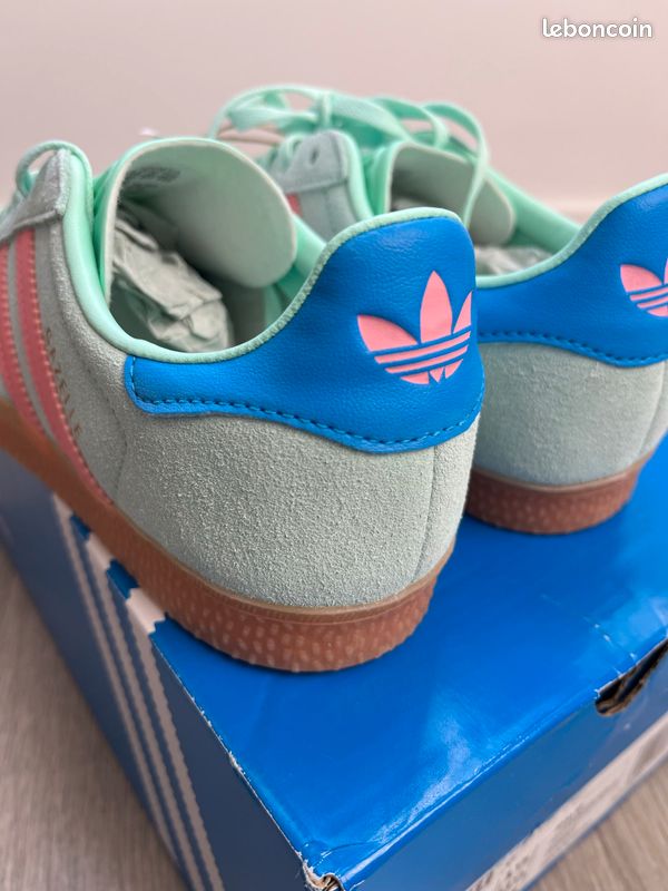 Adidas GAZELLE KIDS - JP7130 - vert / rose (image 6)