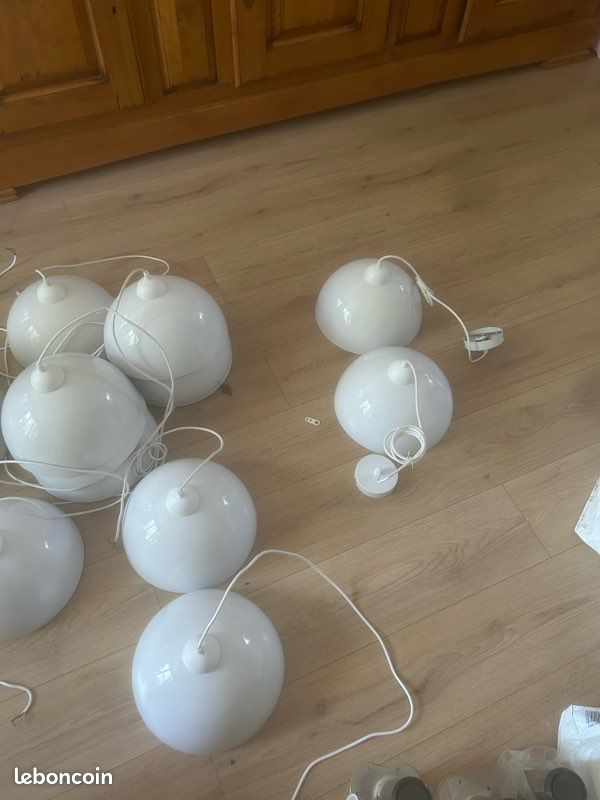 Luminaires suspendus blancs intérieur doré – 16 disponibles – À partir de 17 (image 9)