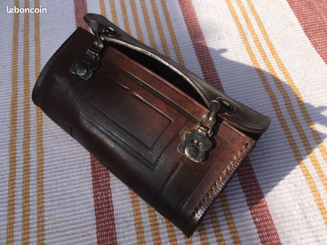 Sacoches De Selle En Cuir Vintage Pour Cheval - 45 Cm - Fabriquées Aux États-Unis (années 1940-50)
