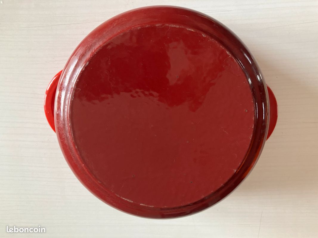 Cocotte en fonte émaillée 20 cm - Année 60/70 (image 7)