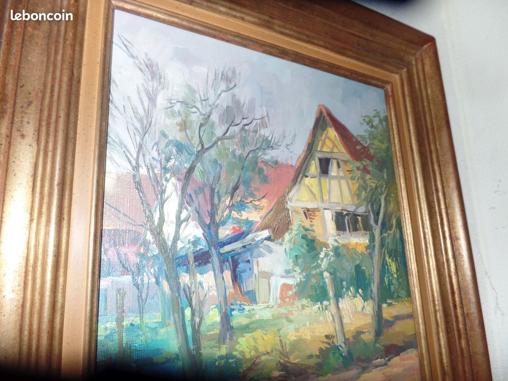 2 tableau MEYER GERARD FORET 34X44 tableau de maison alsacienne delabree (image 6)