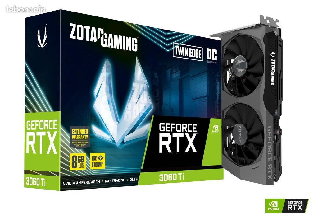 Carte Graphique Nvidia 3060 ti Twin Edge OC LHR 8Gb (image 1)