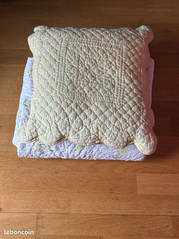 Boutis français matelassé, double face, 100% coton peigné (image 6)