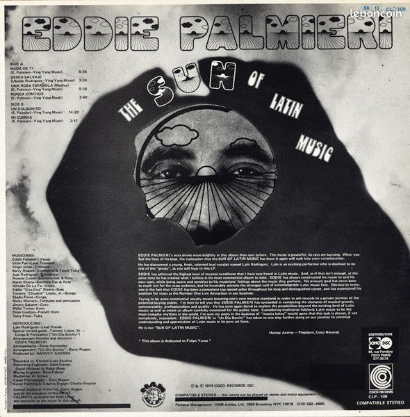 EDDIE PALMIERI THE SUN Of LATIN MUSIC Comme neuf (image 2)