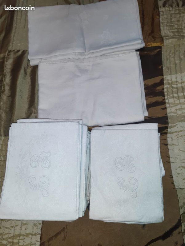 Lot De Coupons De Tissu Coton Blanc Neufs - 6,5 Kg - Idéal Pour Couture Et Créations