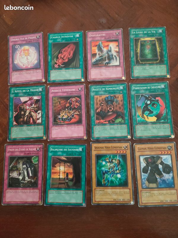 Lot 12 Cartes Yu-Gi-Oh Rare 1996 (image 1)