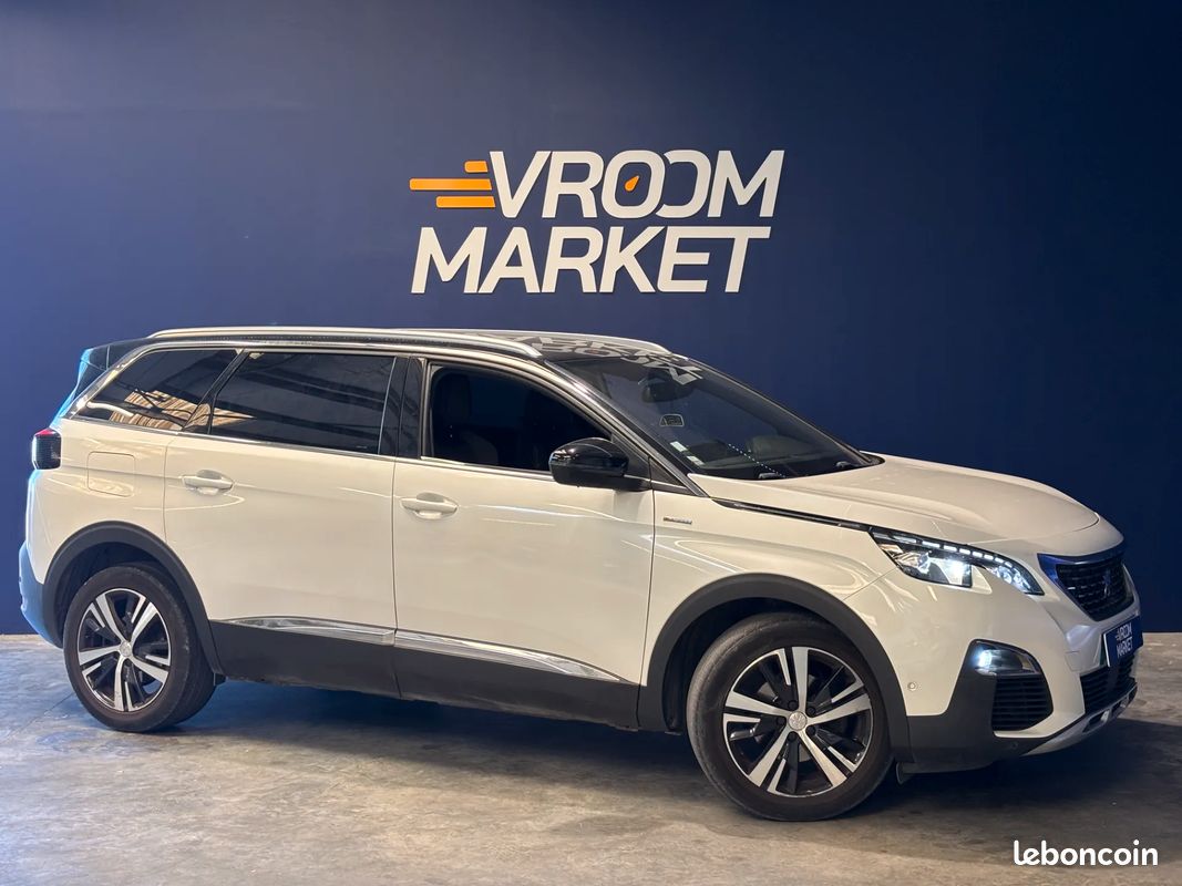 PEUGEOT 5008 1.5 HDI 130 GT Line - 7 places - GARANTIE 12 MOIS - 2018 - Boîte auto - Suivi complet (image 7)