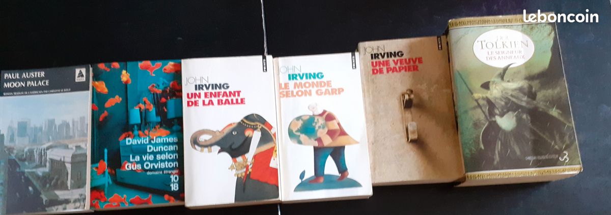 Livres John Irving, Paul Auster et Tolkien.. (image 1)