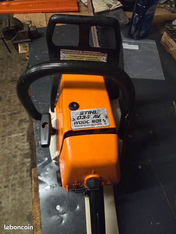 Adesivo In Vinile Per Motosega Stihl 034 AV Wood Boss – Targa Distintivo Completa, USA - Foto 2
