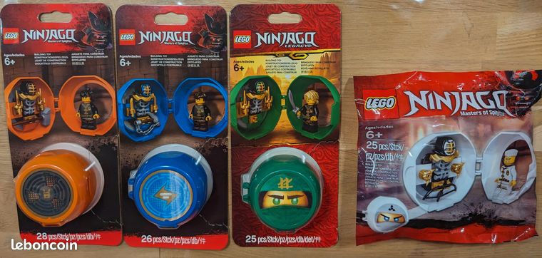 Lego 5005230, 853758, 853899, 853759 NEUF Zane, Jay, Lloyd