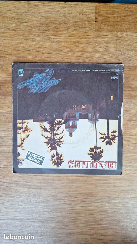 Vinyle 45 tours EAGLES HOTEL CALIFORNIA (image 2)