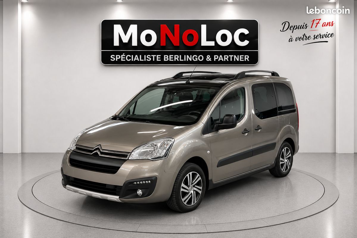 Berlingo 1,6 HDI Shine 120ch - V.Neuf 28.050e - Gtie 12+ - Satisfait/Remboursée pendant 15j - GPS 16/9 Carplay - Toit Panoramique - Régulateur - Caméra/Radar Recul - S.Chauffants - Attache R (image 1)