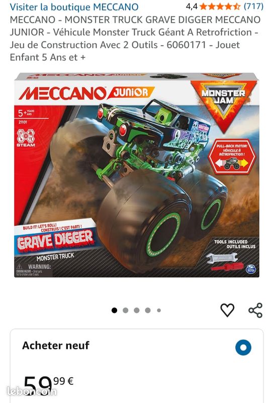 Meccano Monster truck (image 1)