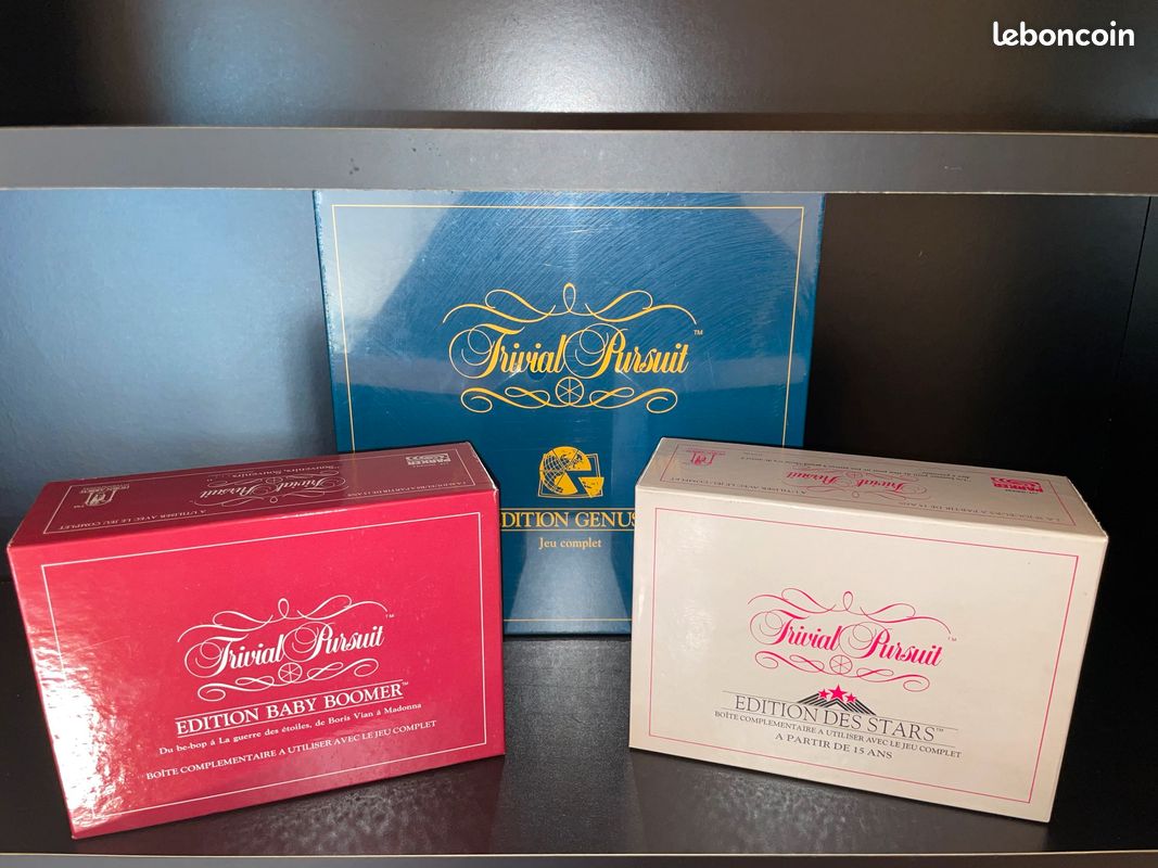 Jeu de société « Trivial Pursuit » (Jeu complet Edition Genus + Édition Baby Bommer + Édition des stars) (image 1)