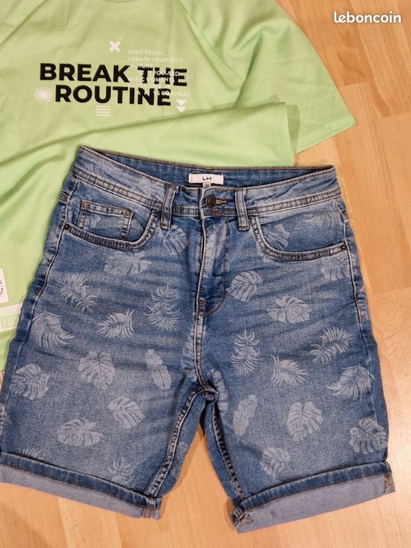Lot short et tee shirt 12 ans (image 4)