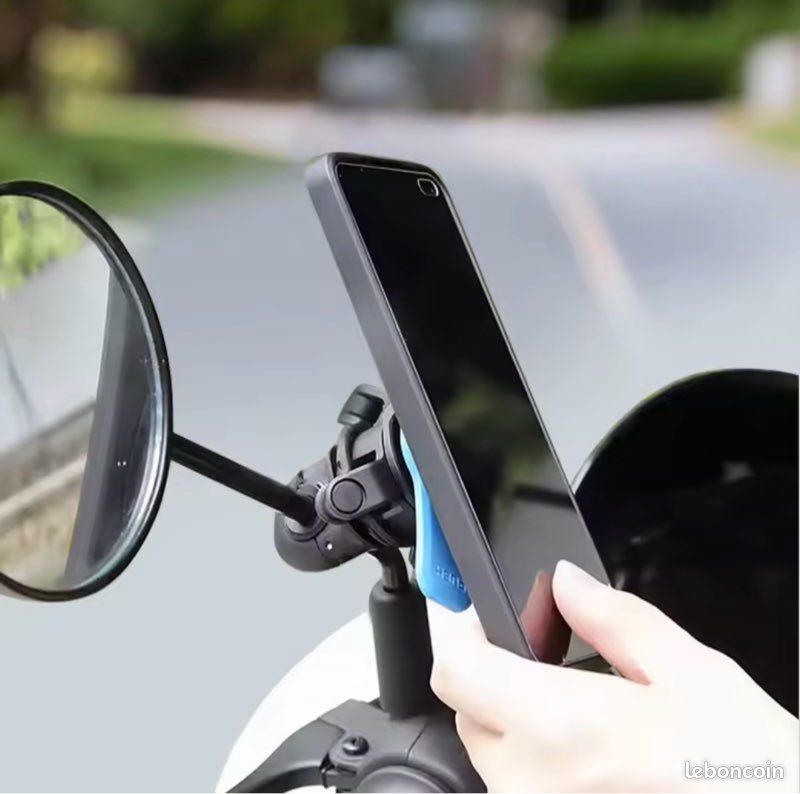 CoolBox Coolrider Support Rotatif Trottinette/Vélo pour Smartphone Noir
