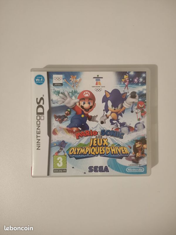 Boîte Mario et Sonic aux Jeux olympiques d'hivers + Cartouche Mario et Sonic aux Jeux Olympiques (image 1)