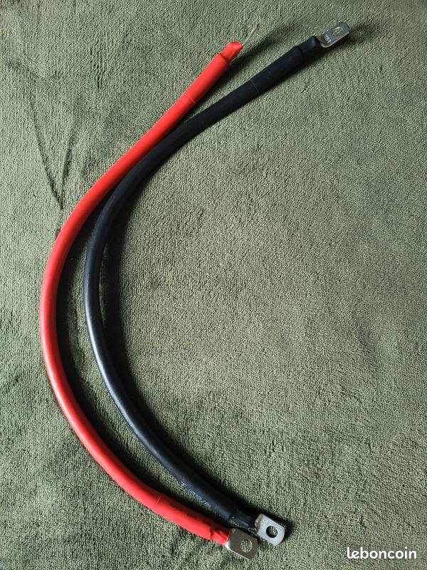 Cable rouge de noir 35mm (image 1)
