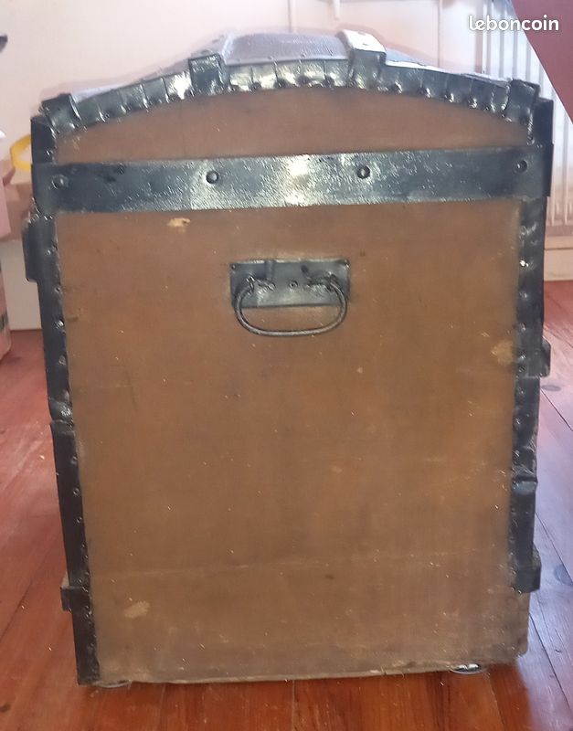 Malle coffre ancien vintage (image 5)