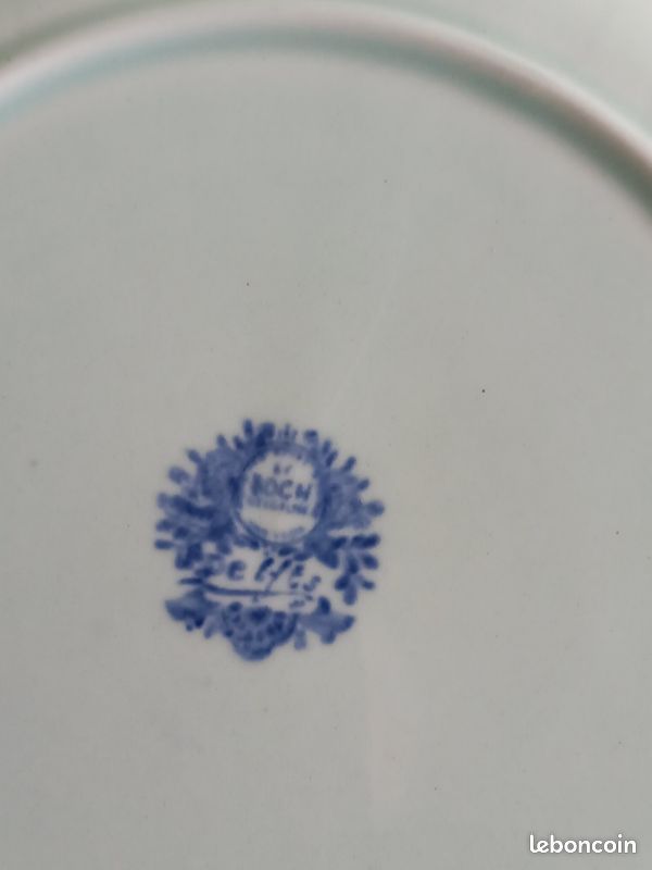 Assiettes à Pain " décor de Delft " par Boch lot de 4 (image 11)