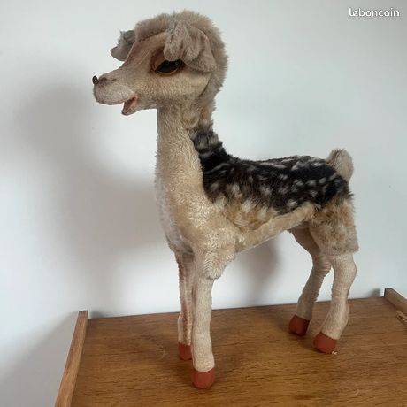 Figurine Bambi / Faon En Laiton Massif – Vintage Années 60/70 – Déco Rétro