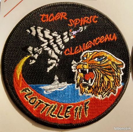Patch Rafale Marine Flottille 12F Lascars model 2025 Ecu Aéronavale R91 - Collection