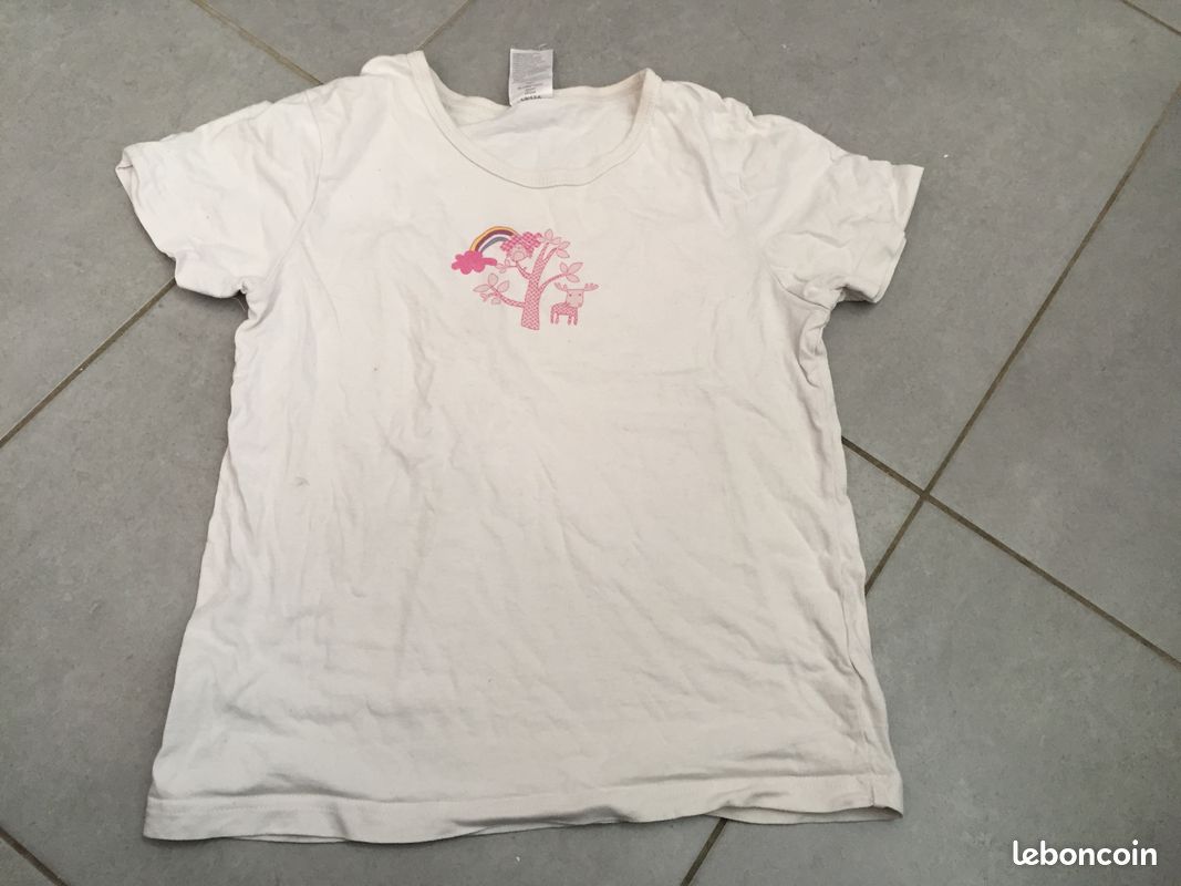 Chemise de corps manche courte blanc (10 - 12 ans) (image 1)