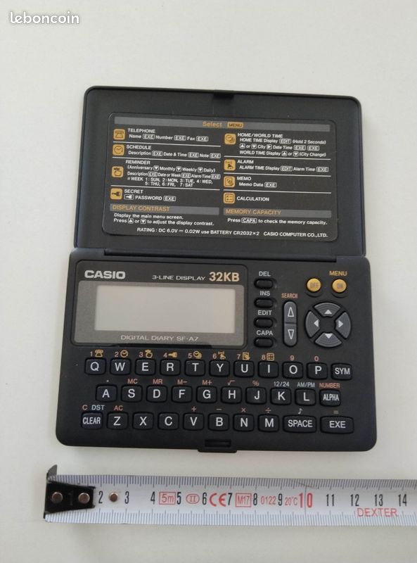 CASIO DIGITAL DIARY SF 7500 - 64 Kb organiseur agenda électronique