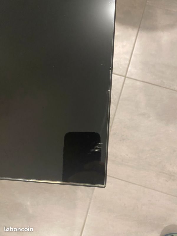 Table noir en verre trempé (image 4)