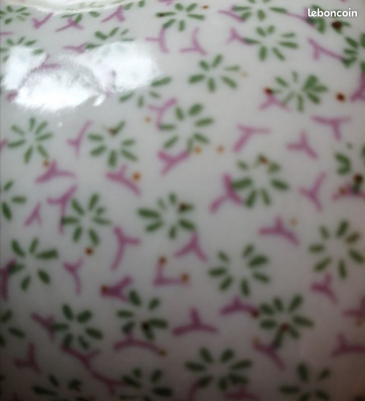2 poëlons en grès Vintage / motif petites fleurs (image 3)