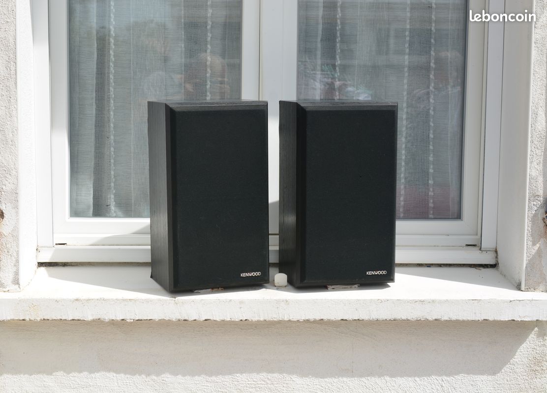 Paire d’enceintes Kenwood LS-43 – 3 voies – Son chaleureux et musical – Testées (image 1)