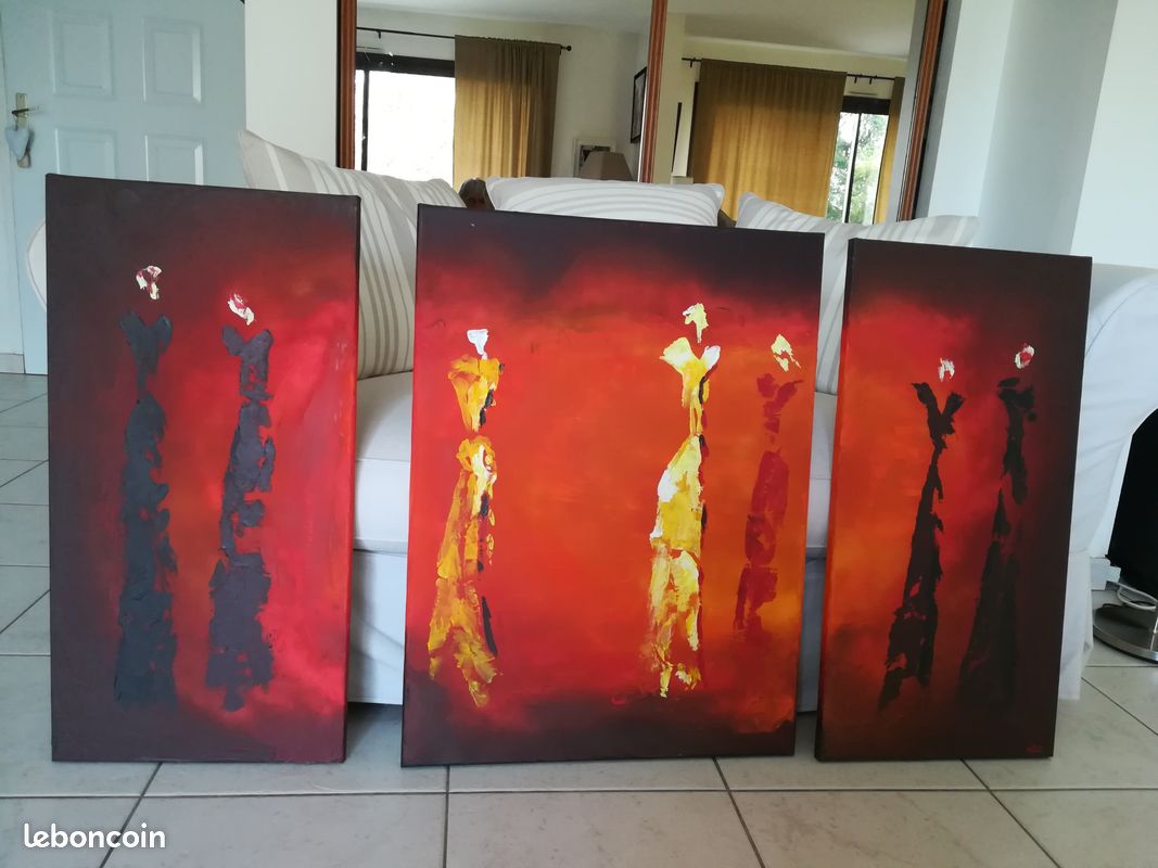 Tryptique tableau moderne (image 1)