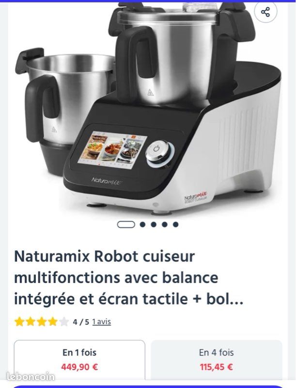 Kitchencook CUISIO SPIRIT écran Tactile WiFi 3L Robot Cuiseur Multifonction Kitchencook Cuisio Spirit - 3L, écran Tactile, WiFi, 1000 Recettes - Pétrit, Mixe, Cuit à La Vapeur Monsieur Cuisine