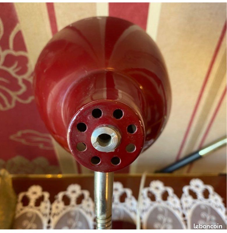 Lampe de bureau vintage fonte émaillée (image 2)