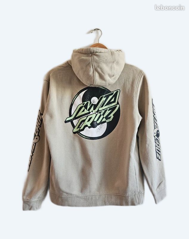 Sweat Santa Cruz Gris Unisexe - Taille M - Pull Skateboard - Très Bon état