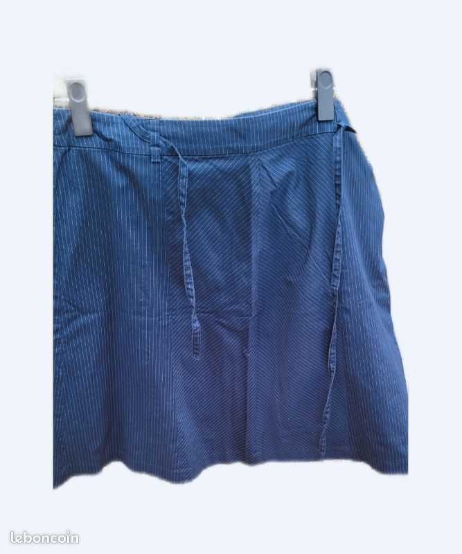 Jupe Bleue Etam Taille 42 - Viscose Style Maxi/midi - Neuve Avec étiquette
