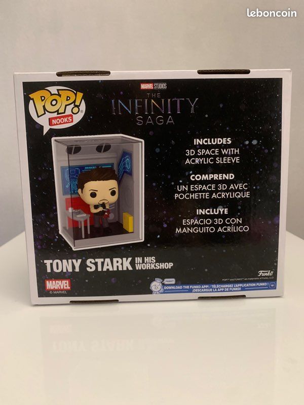 Funko Pop! Nooks: Marvel - Iron Man - Tony Stark's Garage - Marvel Comics- Figurine en Vinyle à Collectionner - Idée de Cadeau - Produits Officiels