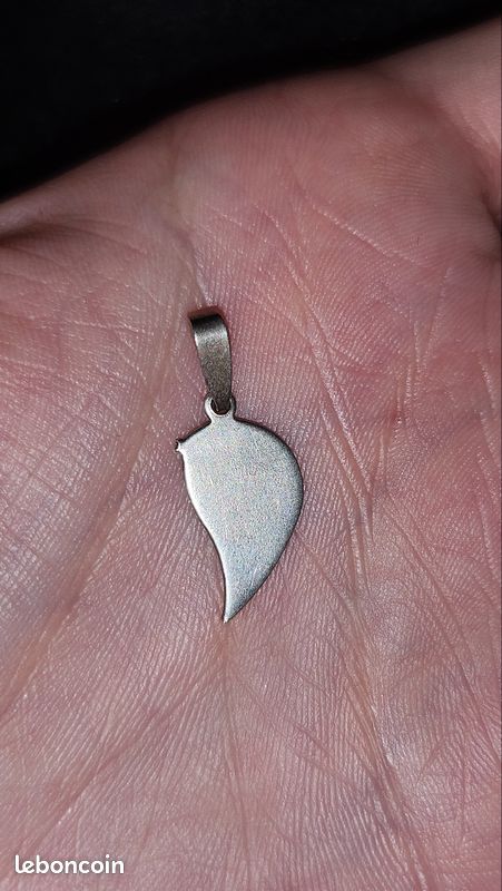 Pendentif cœur argent (image 1)