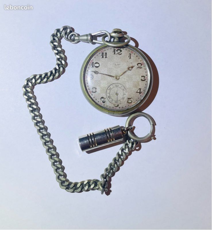 Ancienne Clé à Double Entrée Pour Montre De Gousset Mécanique - Vintage - Bon état