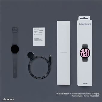 Montre connectée Samsung Galaxy Watch6 Bluetooth 40mm Graphite +2 Verres trempés de protection JETech (image 2)
