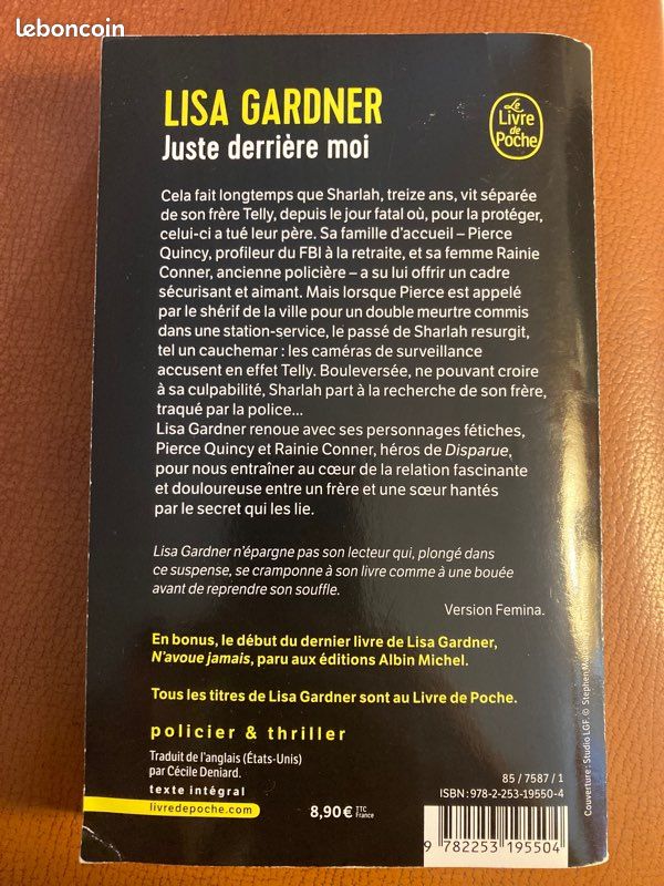 Juste derrière moi, de Lisa Gardner (image 2)