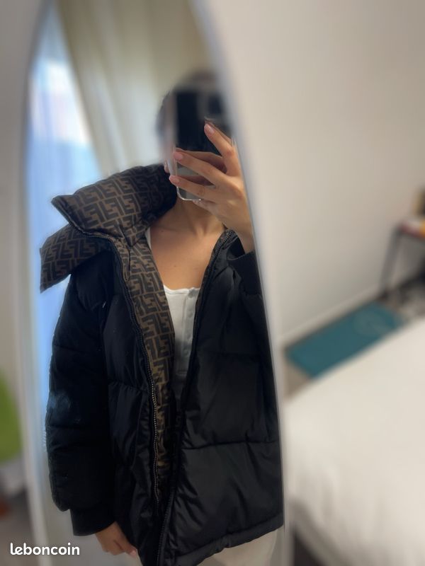 Doudoune Fendi Femme Veste Fendi Blanche Coupe-vent K-Way X Fendi