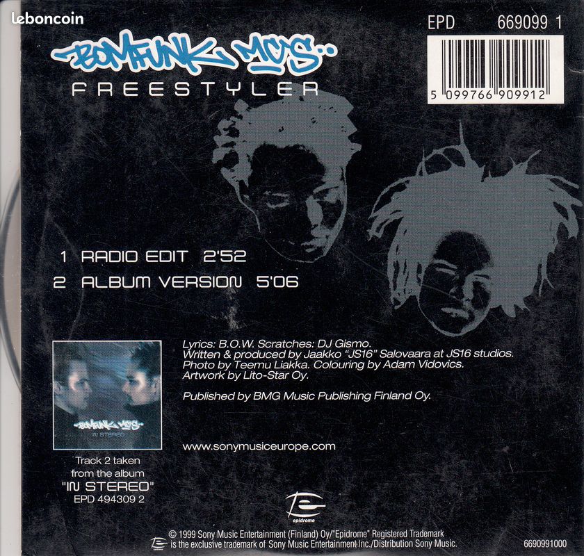 BOMFUNK MCS Freestyler CD (image 2)
