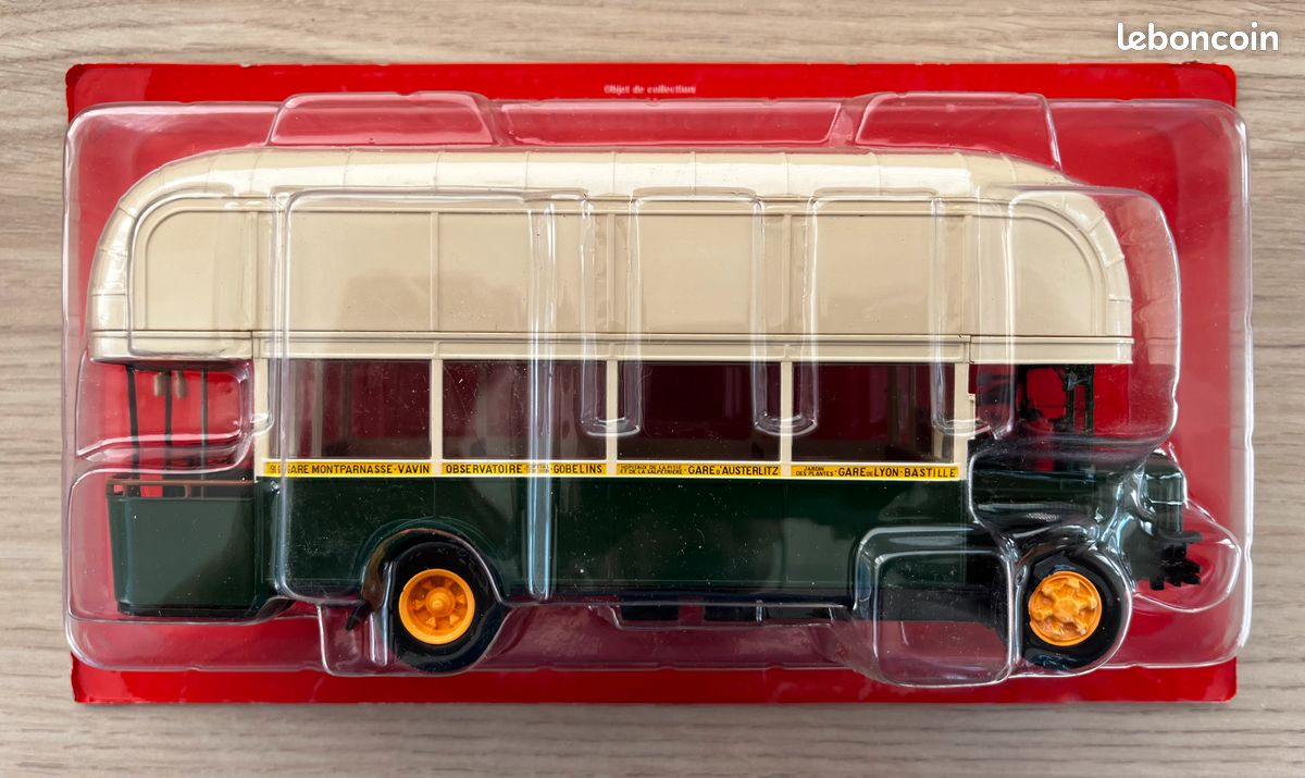 Modèle Réduit Bus Renault TN4H 1936 - Échelle 1/43 - IXO Pour Hachette - Ligne 21 Porte De Gentilly