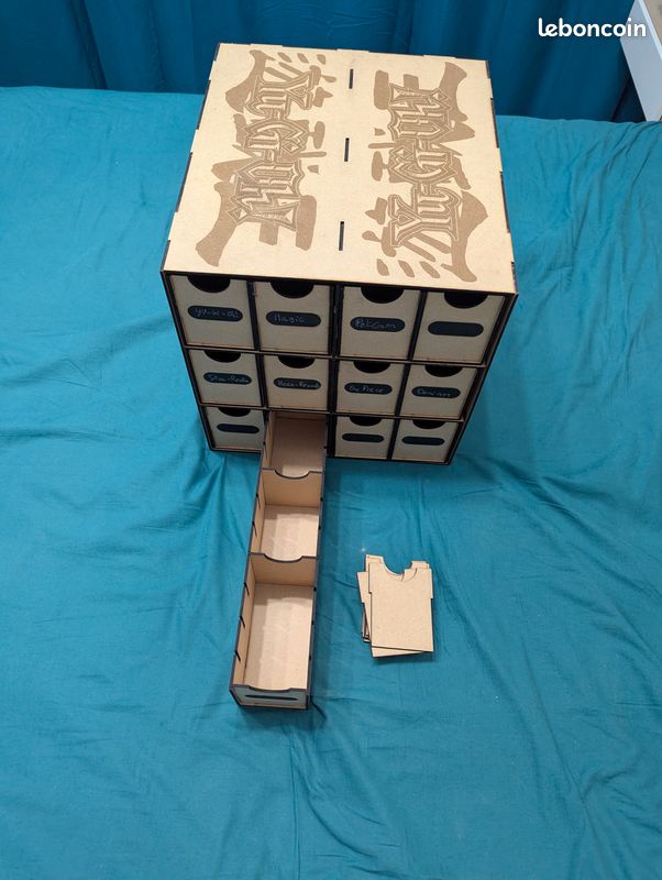 Boîte / Armoire à tiroirs compatible Kallax – Rangement idéal pour jeux de cartes et deckbuilding (image 6)