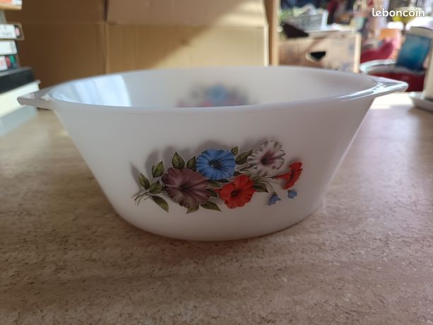 Bol Ancien Arcopal Diamètre 15 Cm – Céramique Multicolore, Déco Enfants Ou Cuisine