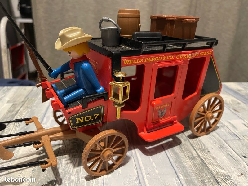 Playmobil Vintage Western Diligence 3245 Cow Boy 1977 | Achetez sur
