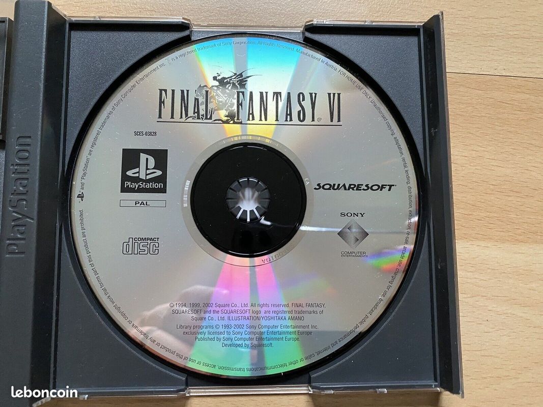 Final Fantasy VI - PlayStation 1 PS1 - PAL FR + Notice